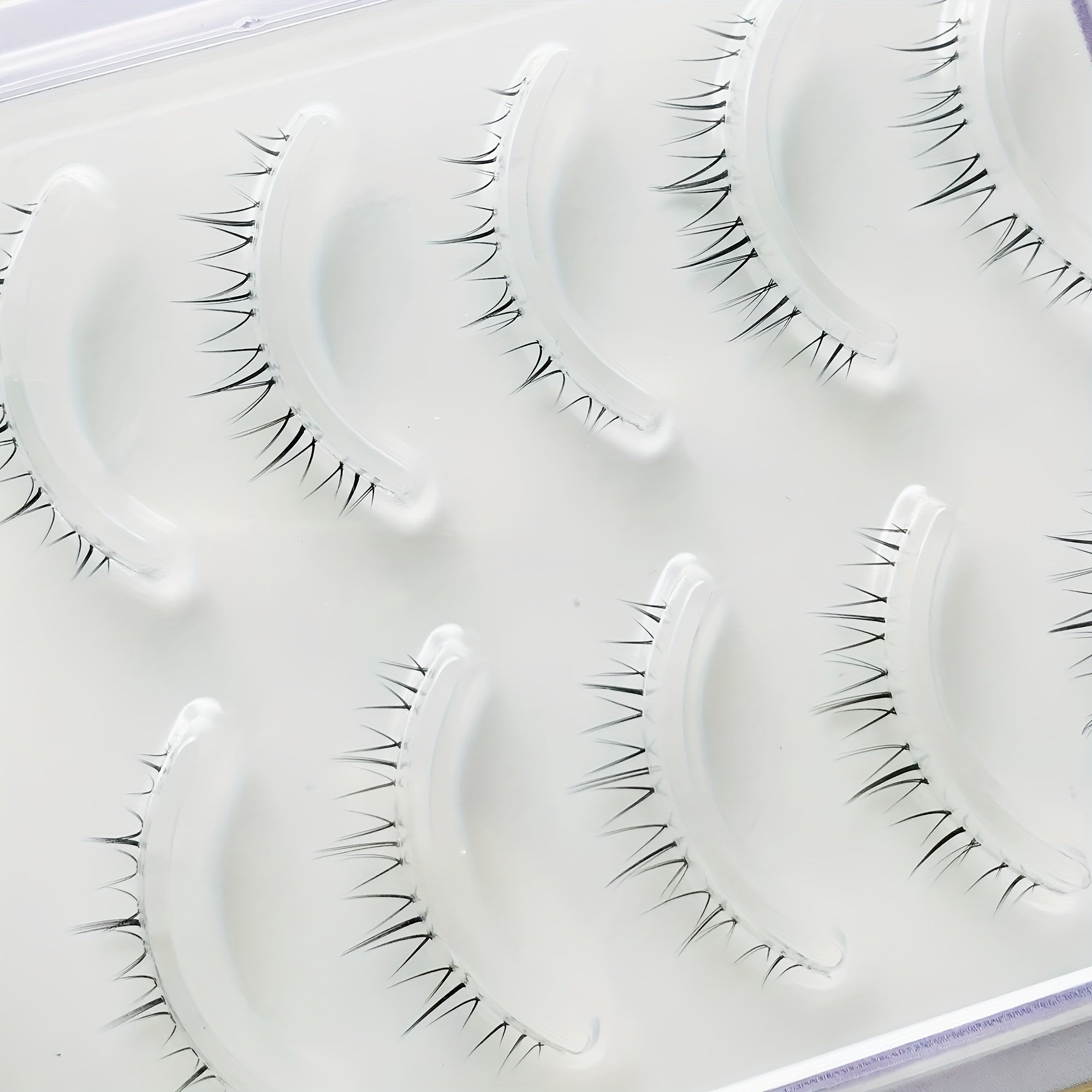 Natural Look 7mm Wispy Lash Extension Reusable False Eyelashes 5 Pairs