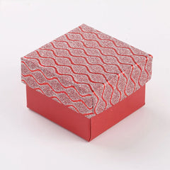 Glittering Water Ripple Paper Jewelry Box For Candy Ring Christmas Engagement
