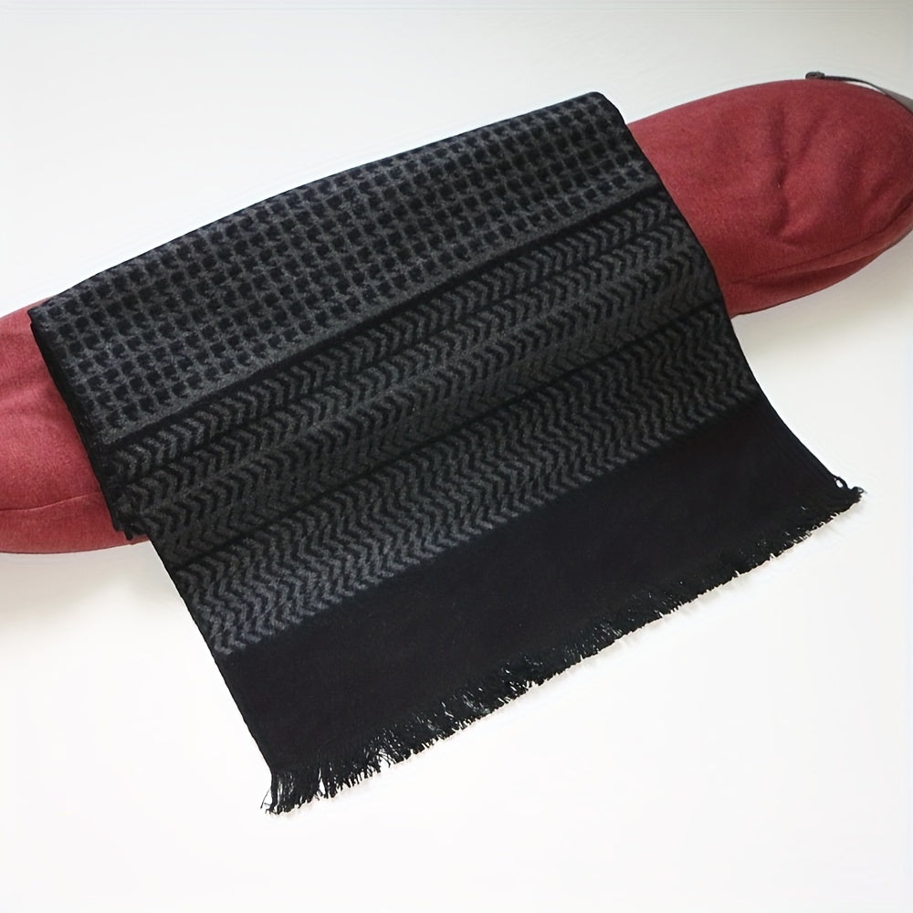 Soft Classic Scarf With Cashmere Feel & Special Pattern Neck Scarf