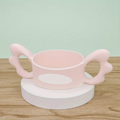 1pc Silicone Baby Bottle Handle Wide Neck Wing Shape
