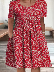 Floral Print Dress with Pockets