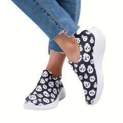 Halloween Ghost Print Non Slip Running Shoes