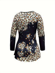 Leopard Print Top & Leggings Set