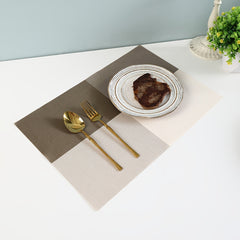12 Pcs Woven Placemats Teslin Heat Resistant Anti Skid Stain Washable PVC Table