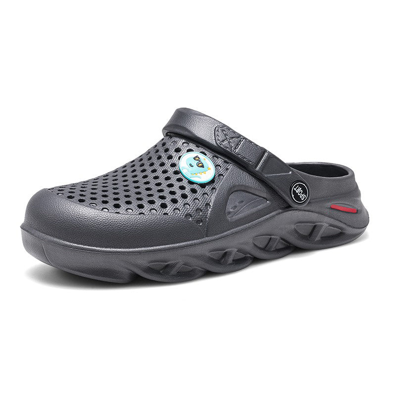 Men's Lightweight Open Back Clogs Mesh Bathing Shoes