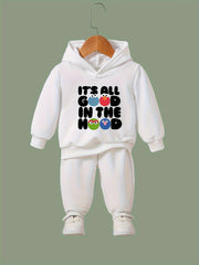 Girls Casual Comfy Activewear Set For Spring Fall Sports