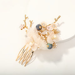 Faux Pearl Crystal Flower Hairpin Set for Women Party Wedding Bridal