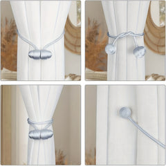 2pcs Magnetic Curtain Tieback Modern Curtain Holdback