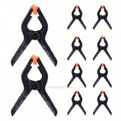10pcs 2 Spring Clamps for Wood & Plastic Securing