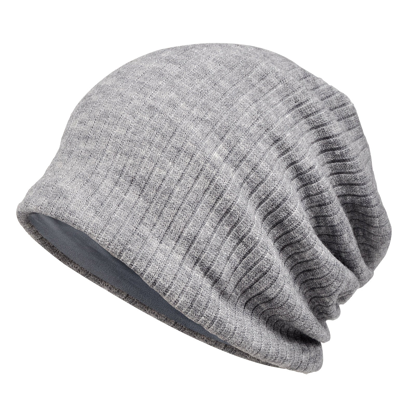 Velvet Lined Beanie Soft Warm Ski Cap Chemo Caps Cancer Headwear