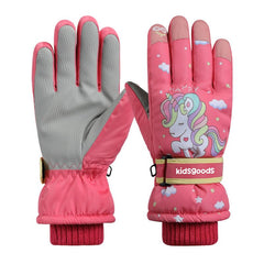 Girls Ski Gloves - Warm, Non Slip, Touch Screen - Outdoor Sports