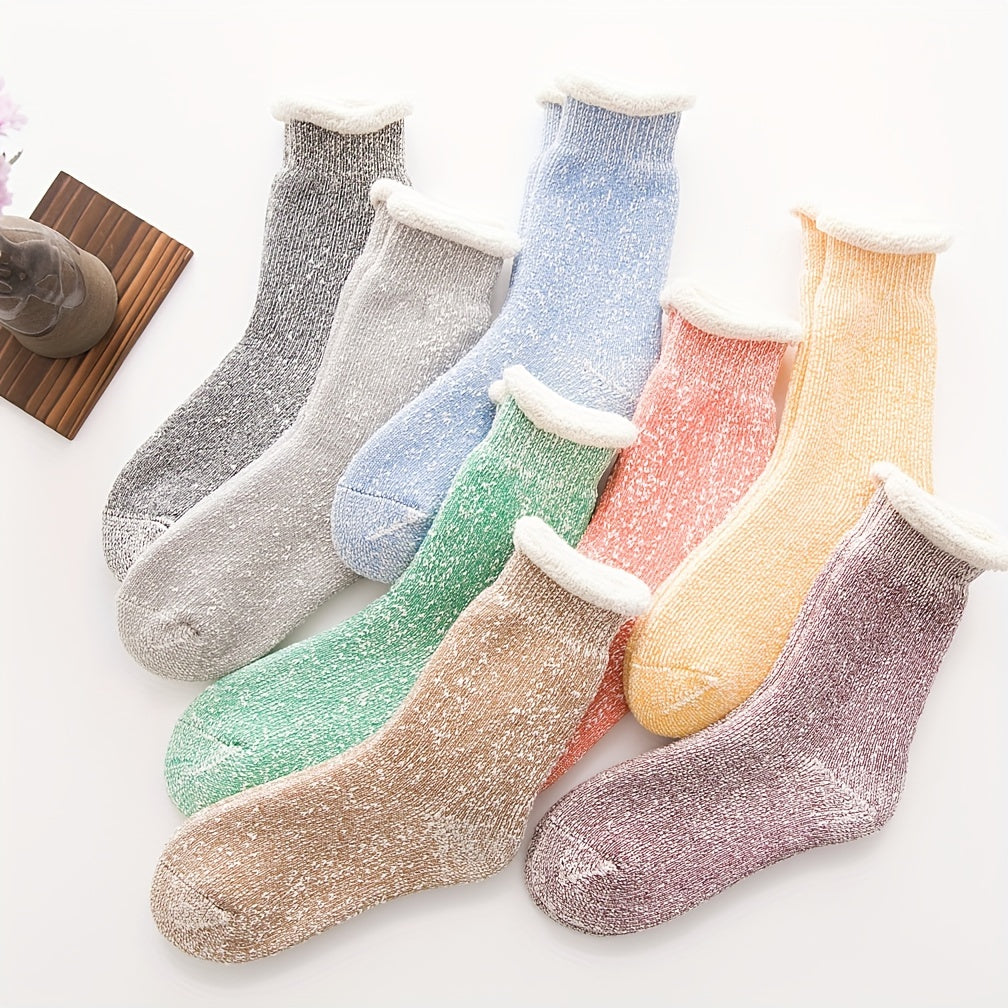 Casual Crew Socks Women's Plus Soft Warm Fleece Lined