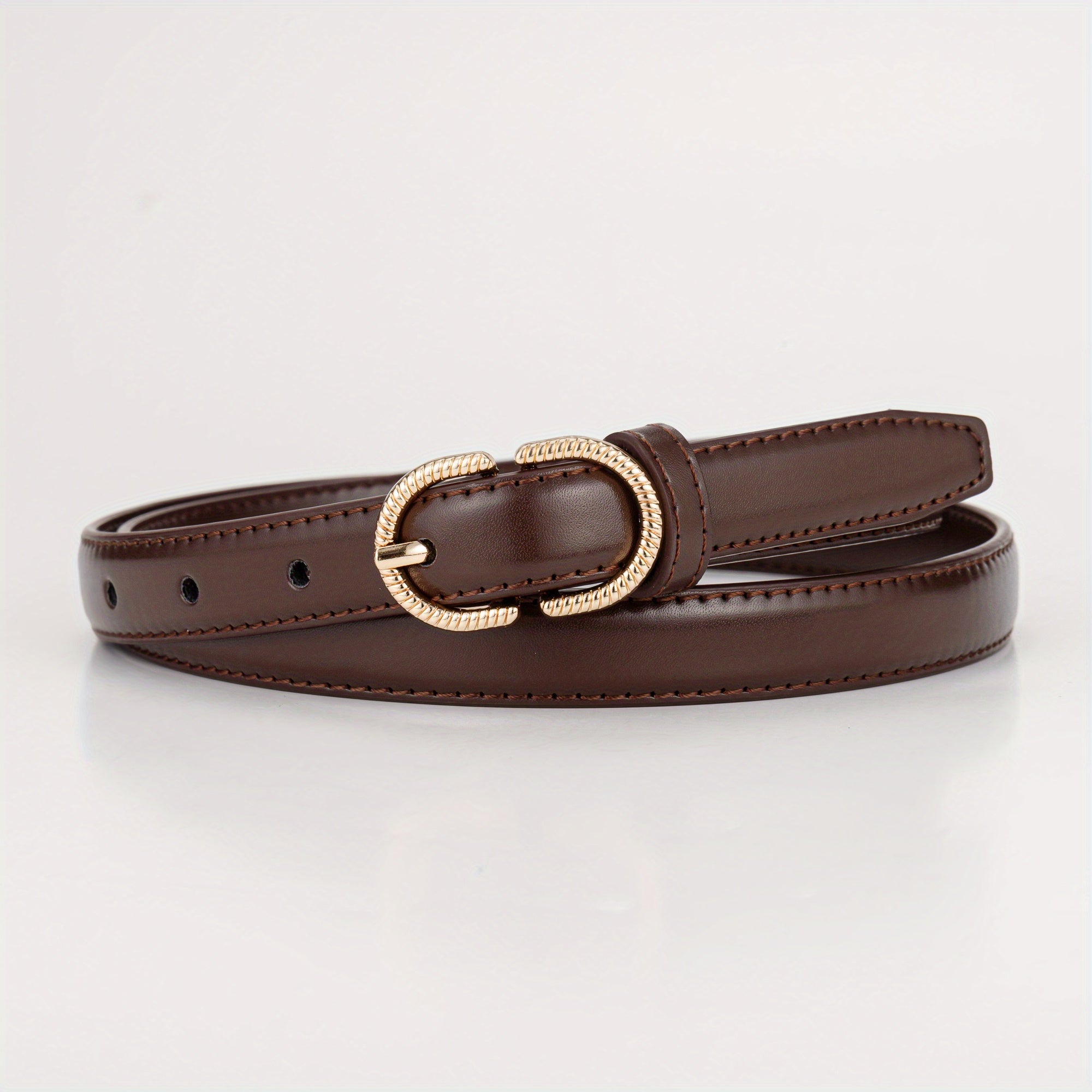 Girls Boys Oval Buckle Belt Fashion Accessory for Jeans Pants