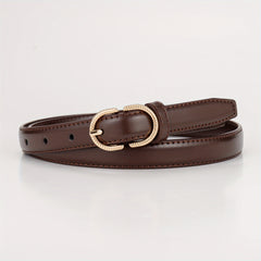 Girls Boys Oval Buckle Belt Fashion Accessory for Jeans Pants