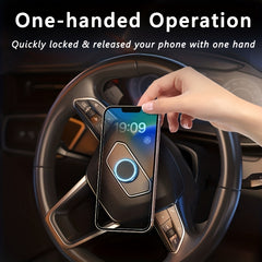 Metal Magnetic Car Phone Holder Without Gravity Steering Wheel