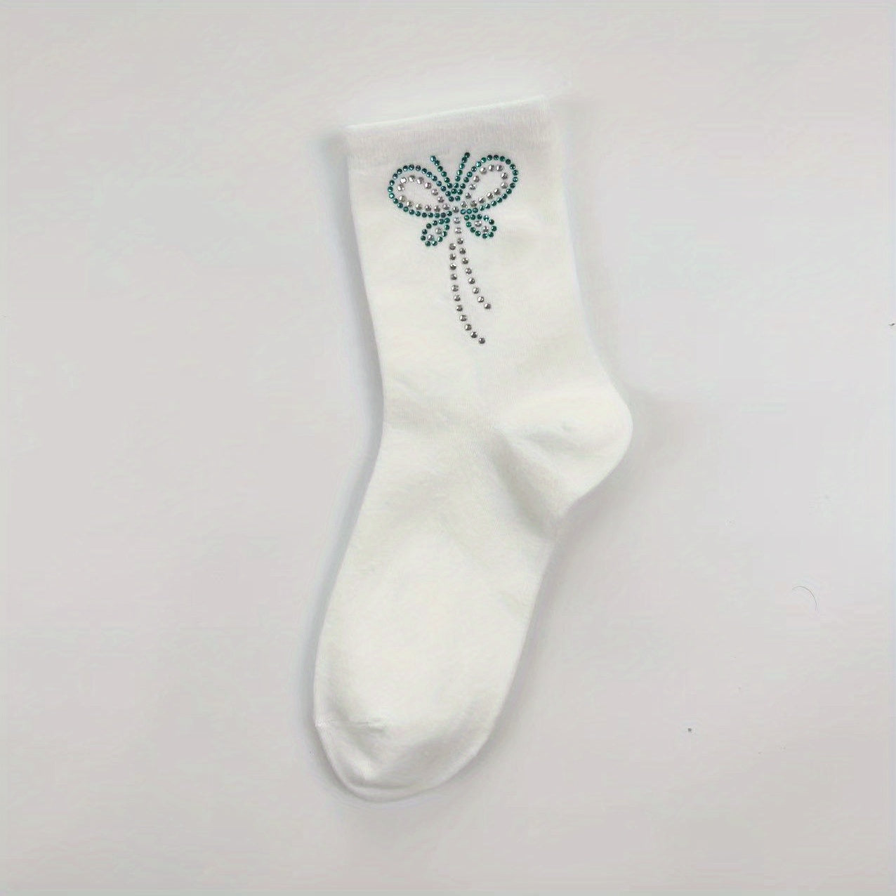 Butterfly Rhinestone Socks Crew Socks Women's Stockings