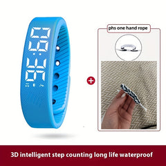 Unisex Sports USB Electronic Watch - Pedometer & Alarm Clock