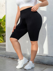 Sports Shorts Women's Wide Waistband High Waist Seamless Yoga Shorts