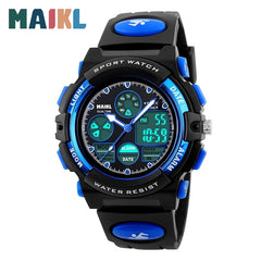 Boys Casual Digital Waterproof Sport Watch Alarm Calendar Birthday Gift