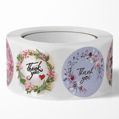 500 Thank You Stickers Labels Waterproof Party Baby Shower Wedding
