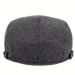 Men's Plaid Beret Newsboy Hat For Men