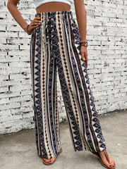 Wide Leg Pants Casual Paper Bag Waist Pants For Spring & Summer Women's Clothing