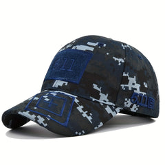 Camouflage Embroidered Baseball Cap Curved Brim Fishing Hat