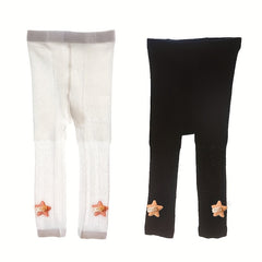 2pcs Cartoon Pattern Leggings for Baby Girls