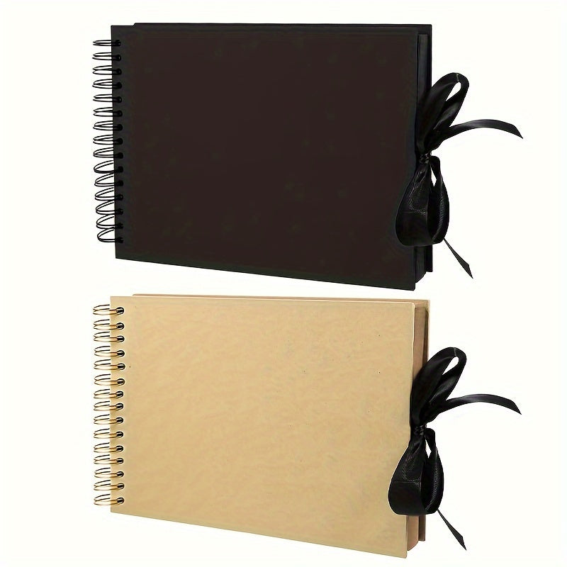 Bow Ribbon A5 Photo Album 30 Pages DIY Scrapbook Photo Organiser