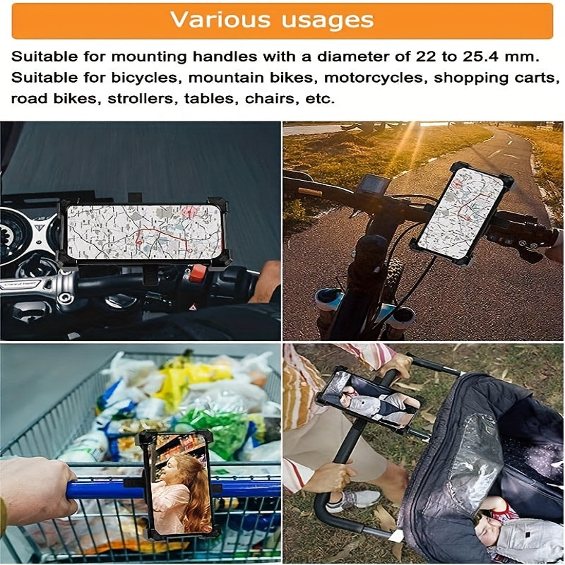 Secure Phone While Cycling 360 Rotatable Bike Wall Mount & Adjustable Support