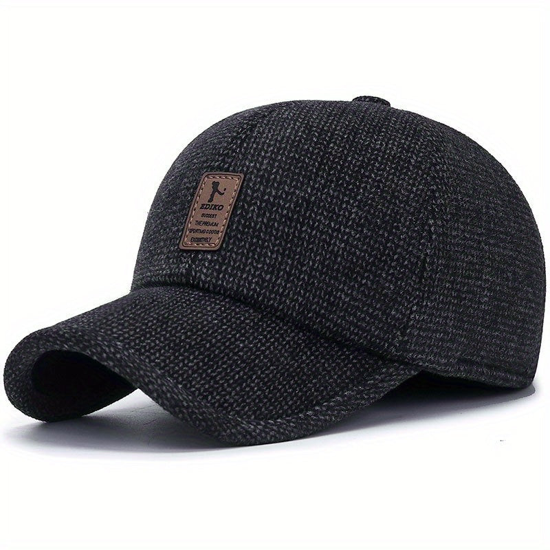 Meromibe Men's Winter Ear Warmer Baseball Cap Dad Cap Adjustable Sunscreen Hat