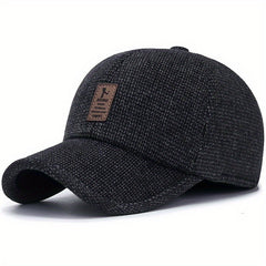 Meromibe Men's Winter Ear Warmer Baseball Cap Dad Cap Adjustable Sunscreen Hat