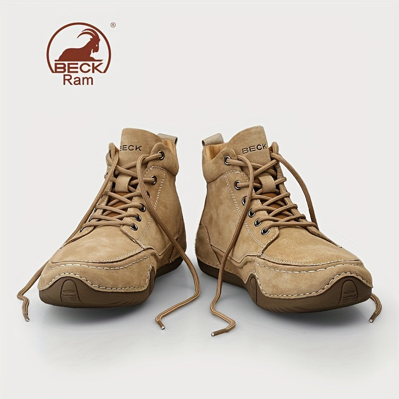 Men's High Top Lace-up Sneakers Comfortable Walking Shoes