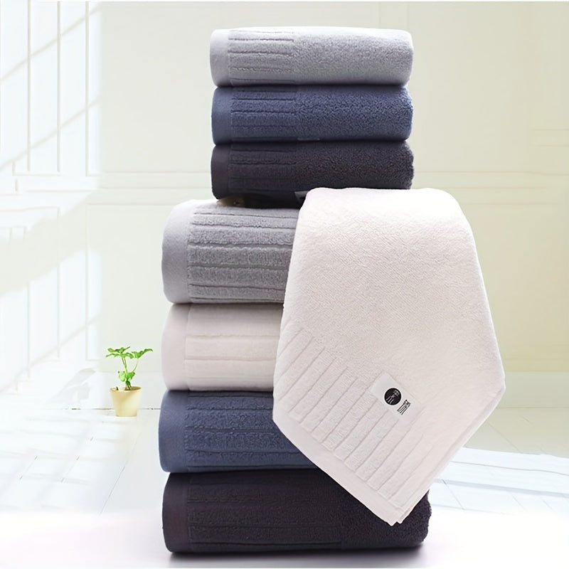 Soft Solid Bath Towel Water Absorbent 27x55in
