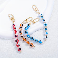 DIY Evil Eyes Lucky Keychain for Woman and Men