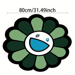 Sunflower Round Floor Mat Rug Non-slip Door Mat Indoor