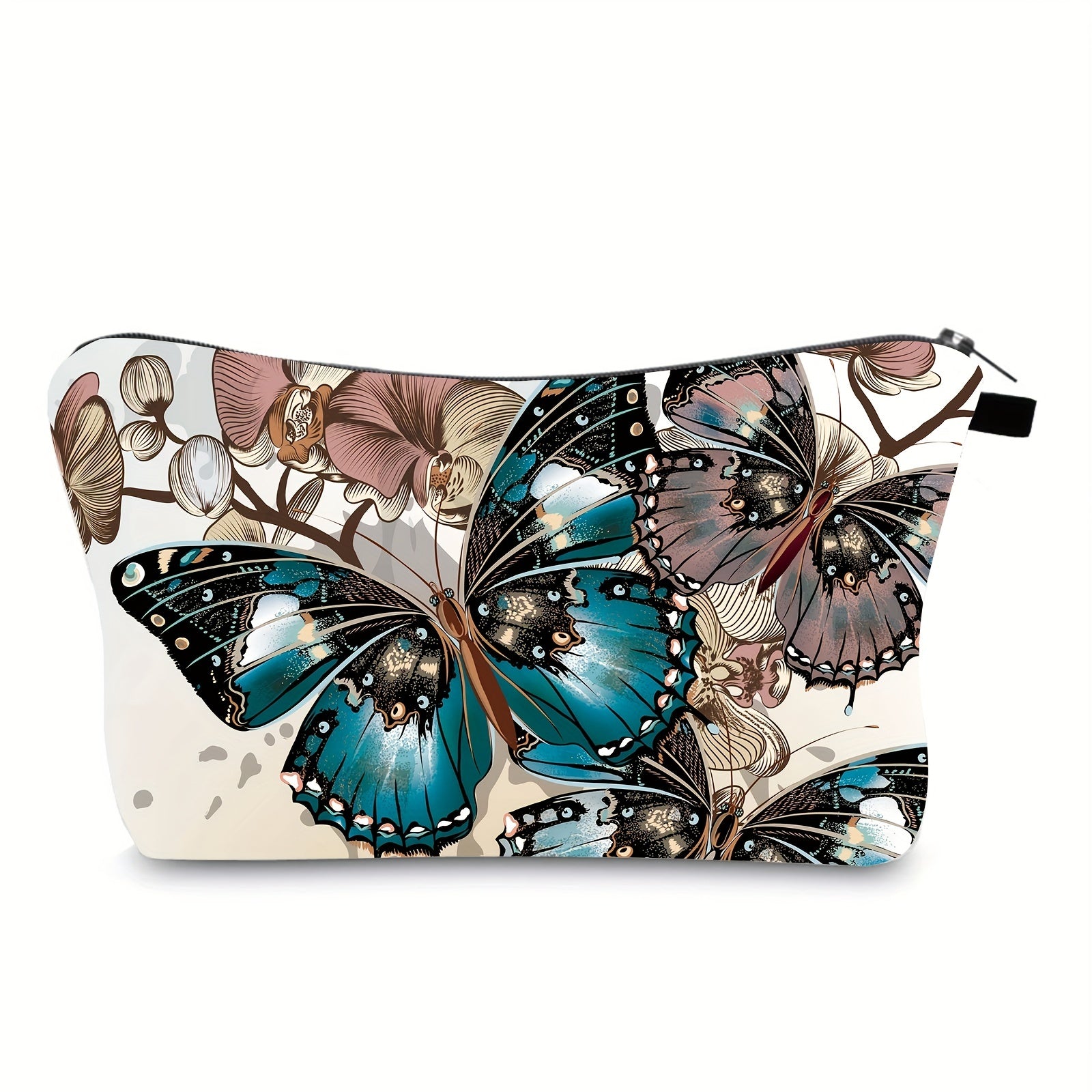 Butterfly Travel Makeup Bag Portable Cosmetic Pouch for Girls and Women