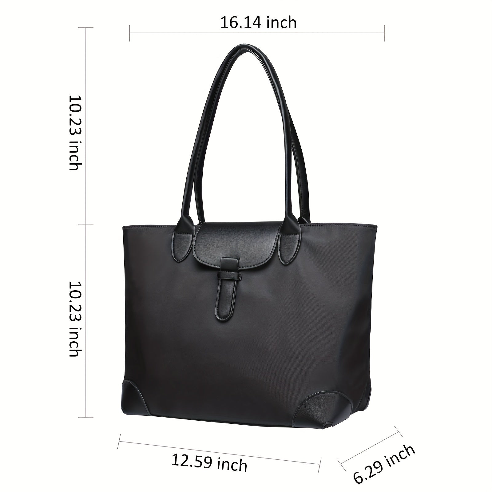 Large Capacity Tote Bag Solid Shoulder Bag Versatile Women's Commuter Bag