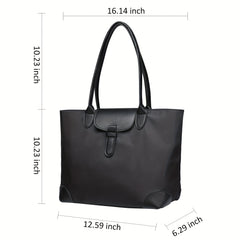 Large Capacity Tote Bag Solid Shoulder Bag Versatile Women's Commuter Bag