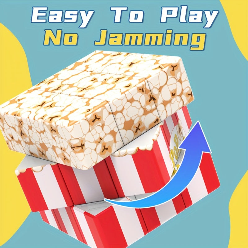 Popcorn Cube Creative Personality UV Printing 3D Building Block Toy