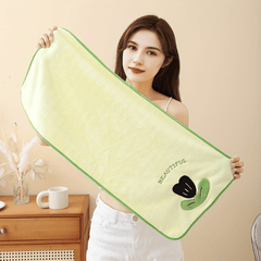 Tulip Pattern Hand Towel Coral Fleece Soft Face Towel