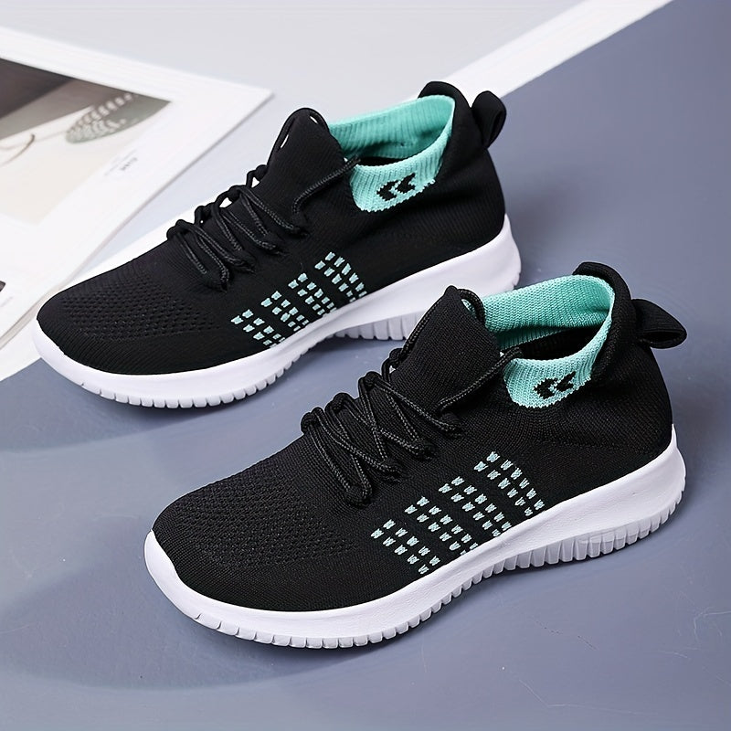 Women's Lace-up Casual Running Shoes Soft Sole Comfy Sneakers