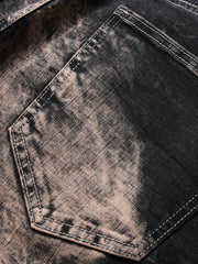 Tie Dye Regular Jeans Men's Street Style Denim Pants