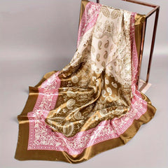 Printing Head Scarf Bandana Towel Two Tone Scarf Women's Shawl
