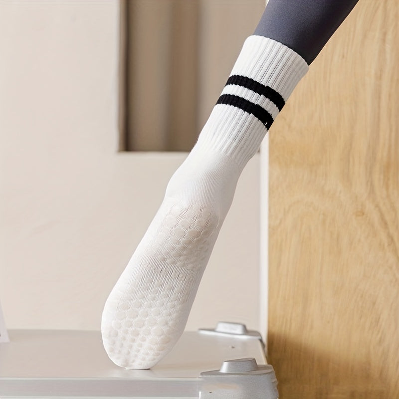 Women's Non Slip Professional Calf Yoga Socks