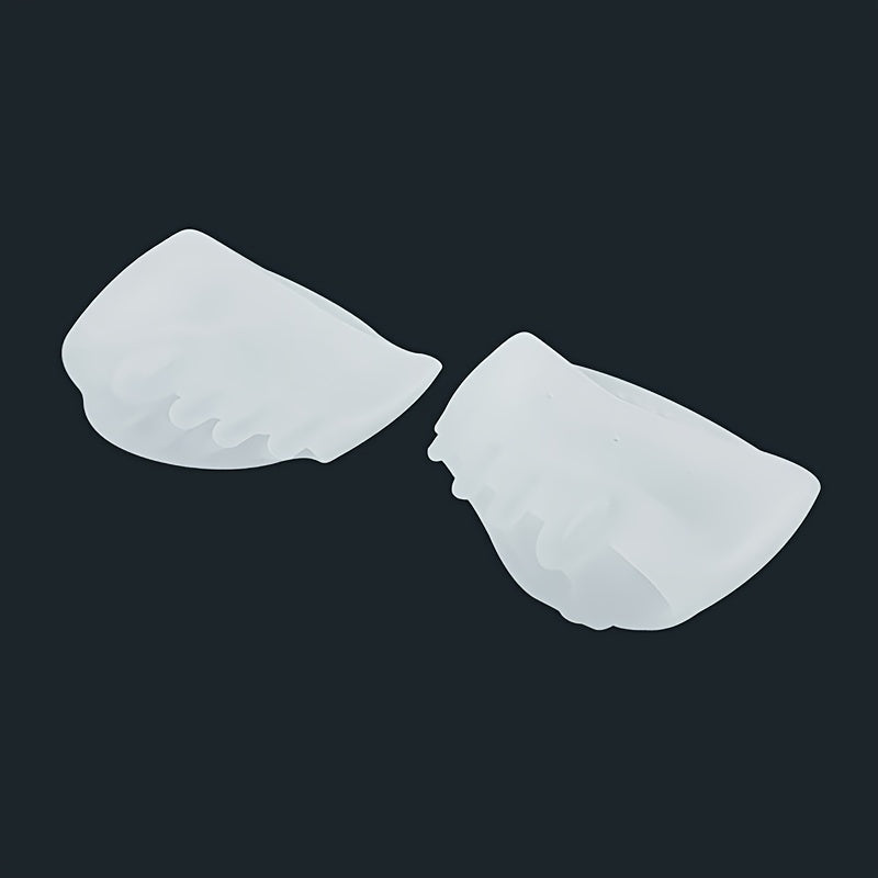 2 Pairs Silicone Toe Separators Toe Straightener for Night and Home Use