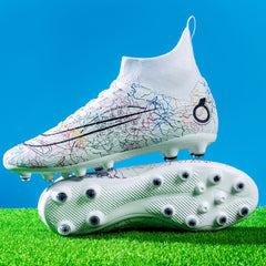 Non Slip Shockproof Training Soccer Spikes Cleats Lightweight Turf Shoes