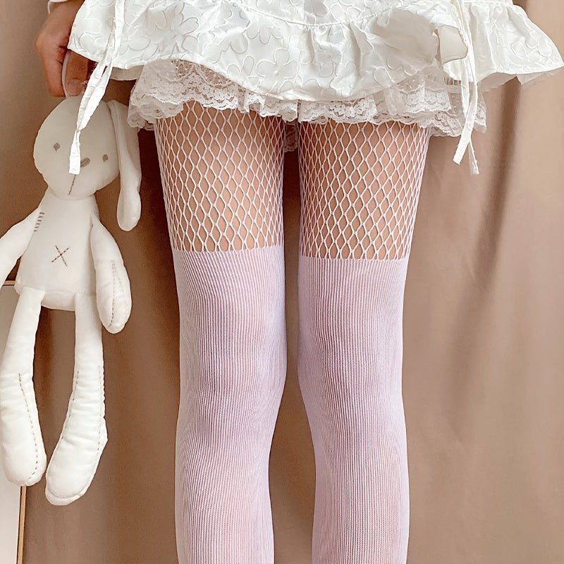 Sexy Stitching Mesh Cut Out Tights Pantyhose