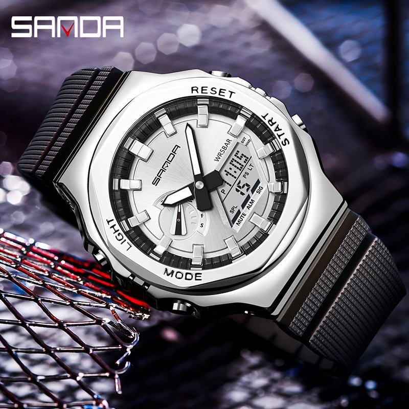 Sanda Boy's Metal Sports Watch Glow Functional Gift
