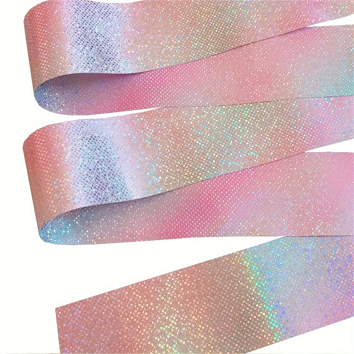 Sparkling Glitter Dance Ribbon for Rhythmic Art Gymnastics